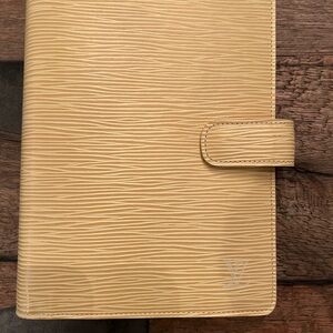 Louis Vuitton Yellow Leather Planner